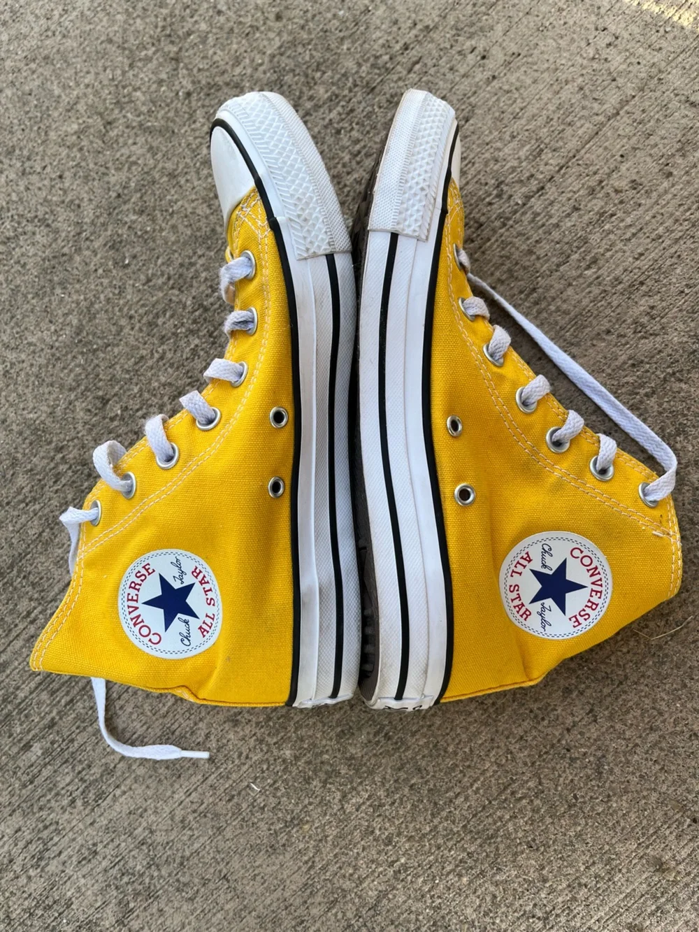 Converse Chuck Taylor All Star Yellow High Top Sneakers Women’s 8 Men’s 6